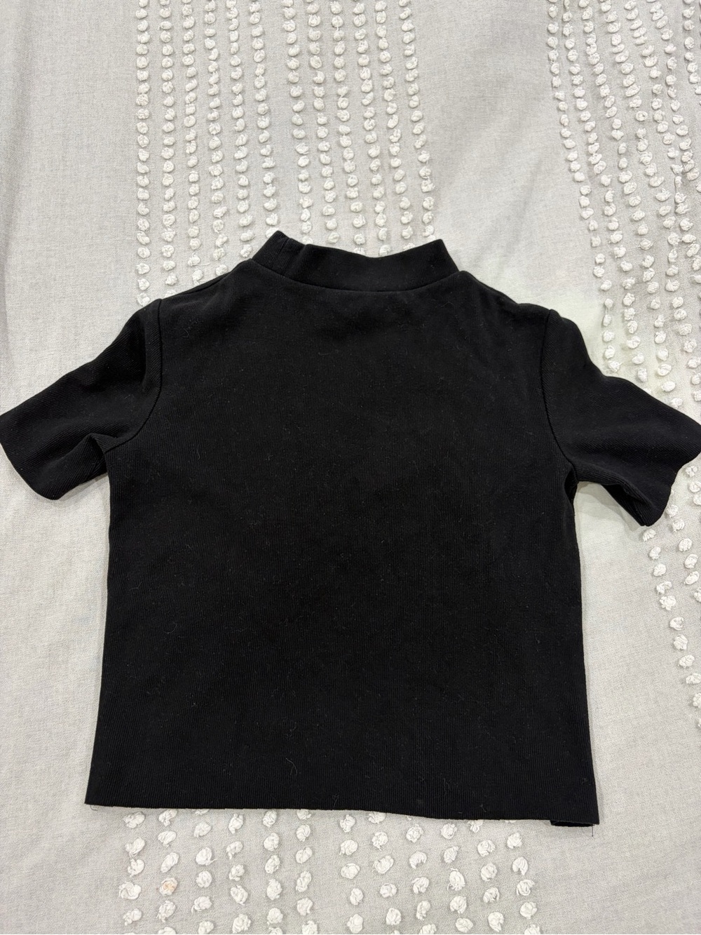 Zara Black  Mock Neck Top
